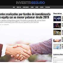 Investimentos realizados por fundos de investimento de private equity cai ao menor patamar desde 2019